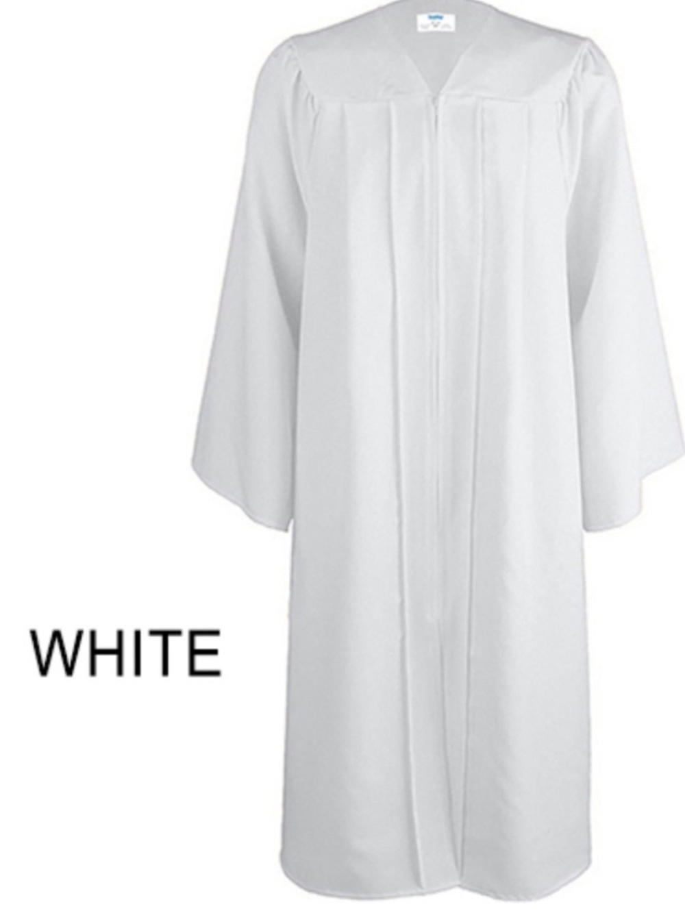 Women’s White Graduation Gown - Classic Academic Robe